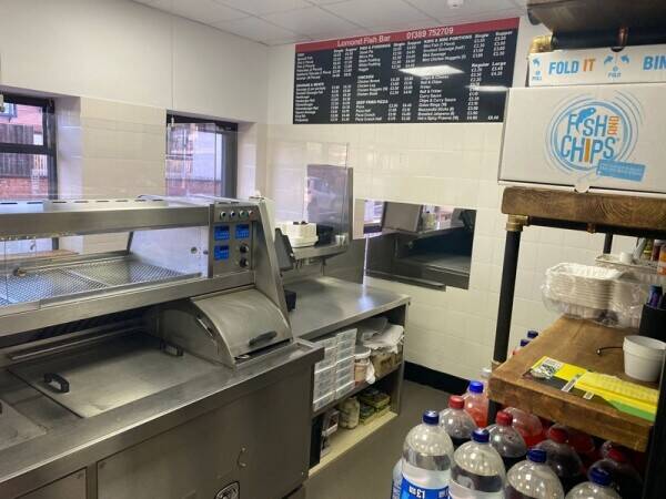 Long established and recently refurbished fish and chip shop in Balloch, Loch Lomond Photo 5
