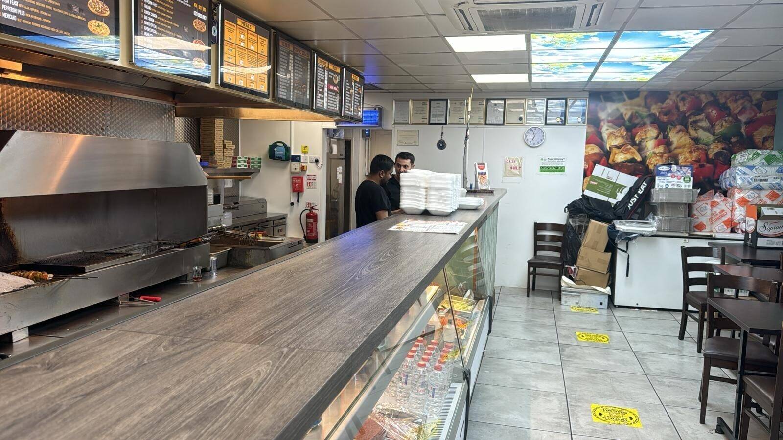 Kebab pizza shop ,very busy place