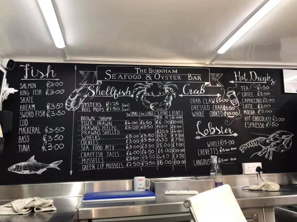 Seafood stall van for sale in Burnham on Crouch 