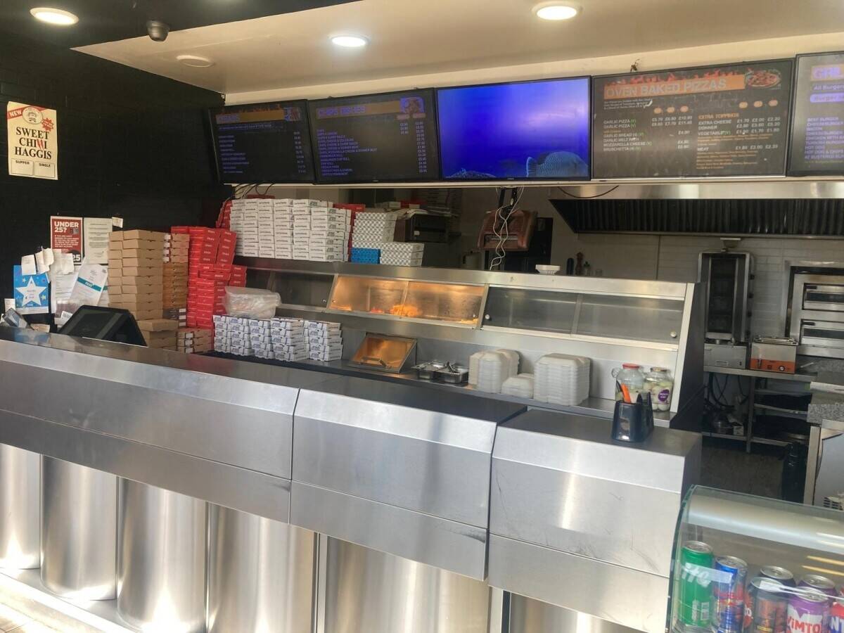 Rarely Available FREEHOLD Business For Sale Fish & Chip Shop Livingston - extra land to rear incl.