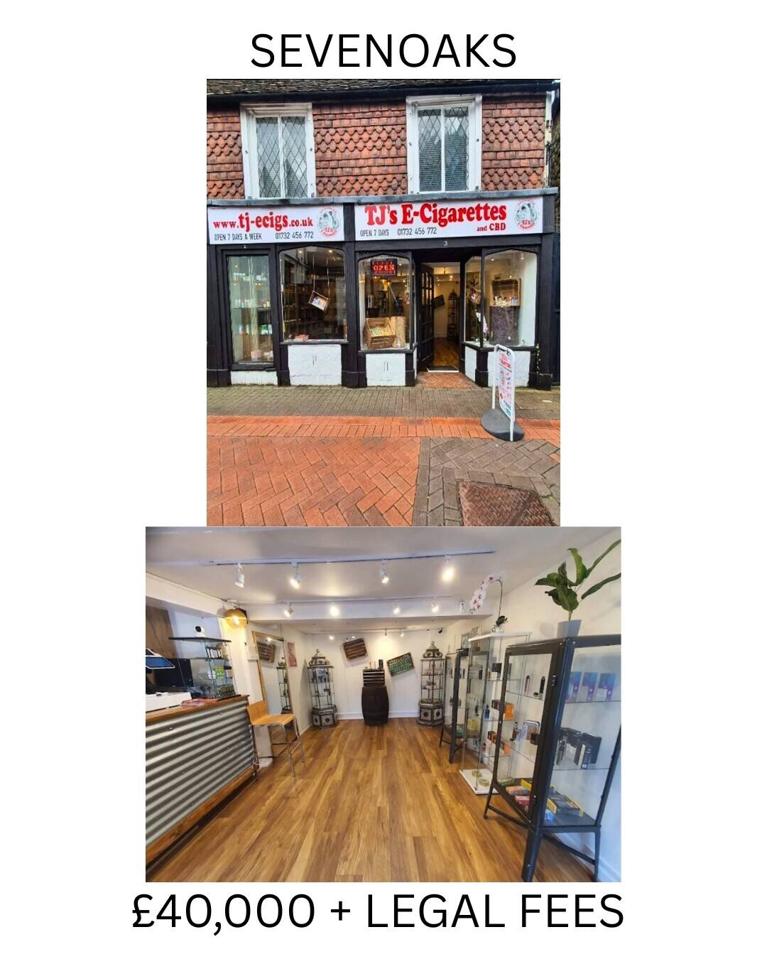 Profitable Vape Shop Chain in High-Traffic Locations of Kent for Sale