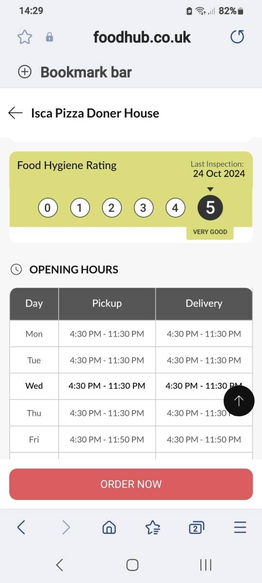 Pizza Takeaway Business Located in an Affluent Area of Dawlish, Devon for Sale