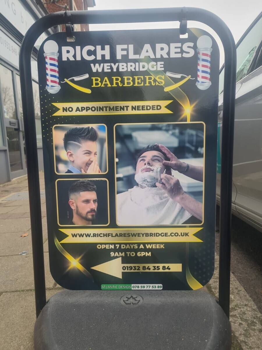Fully equipped Barber Shop in Weybridge near High Street