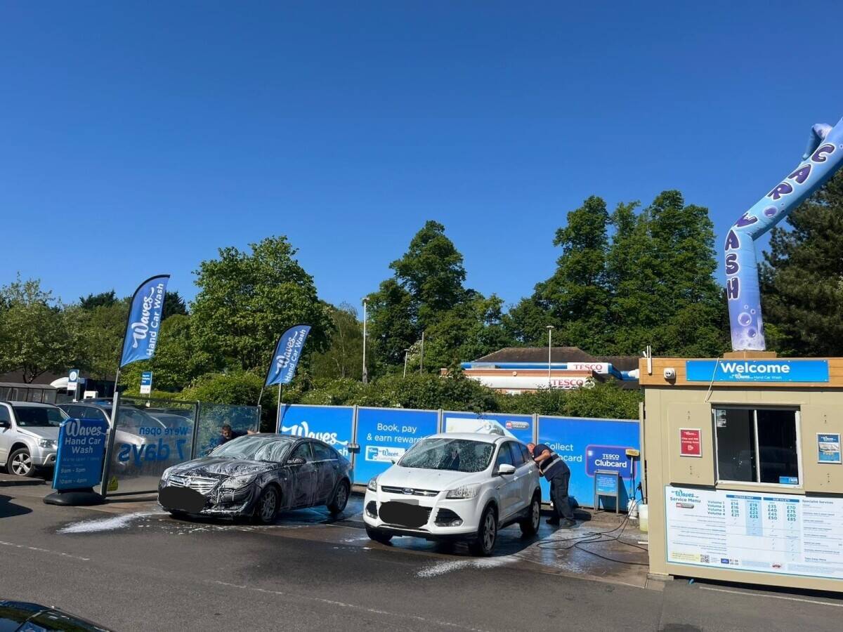 Waves Hand Car Wash Franchise For Sale – Tesco Stroud