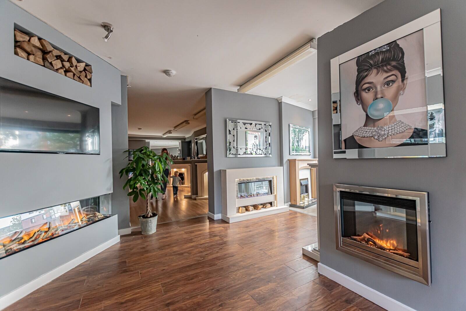 Fireplace stoves and media wall showroom Photo 5