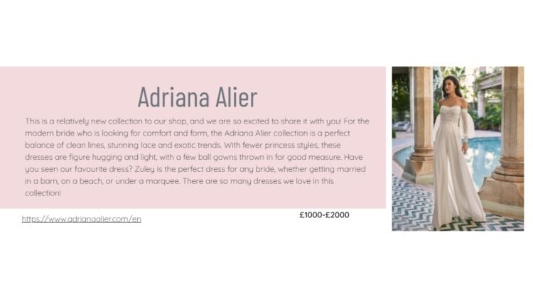 Premier Bridal Boutique in Cheshire