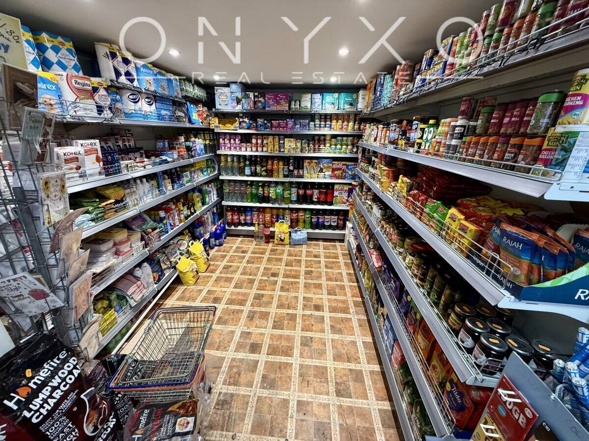 Off Licence in a busy high street with Late License in London