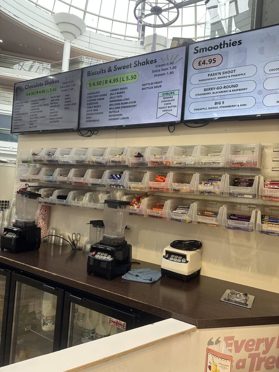 Milkshake bar for sale!