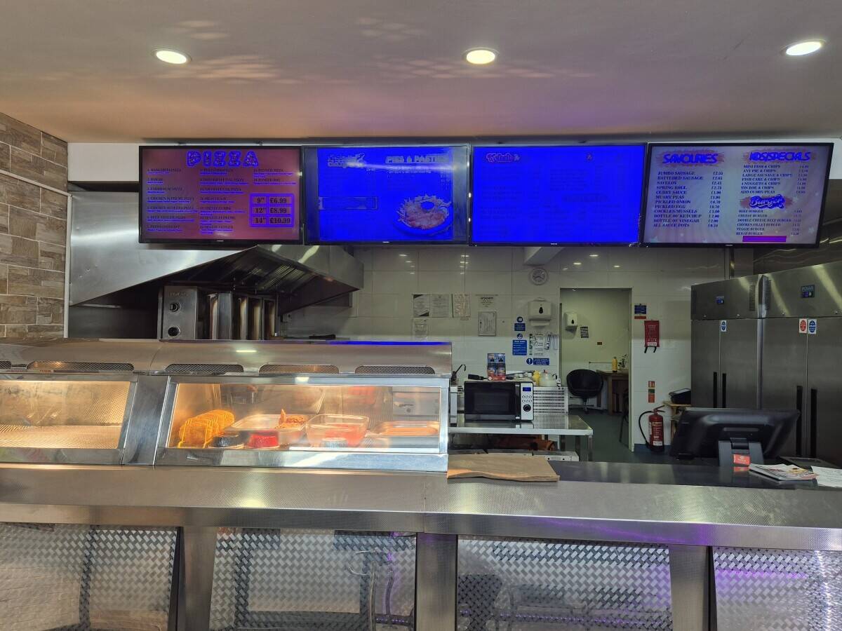 Fish Bar and pizza shops