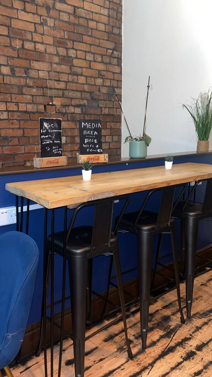 Coffee shop selling hot and cold food and drinks