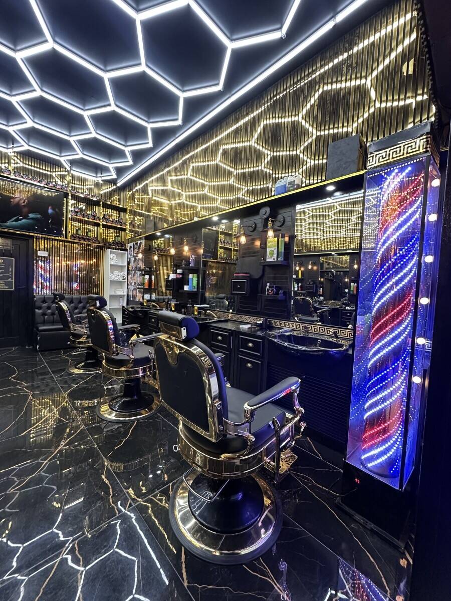 Afro carribean and Asian Turkish style luxury barber shop and academy 