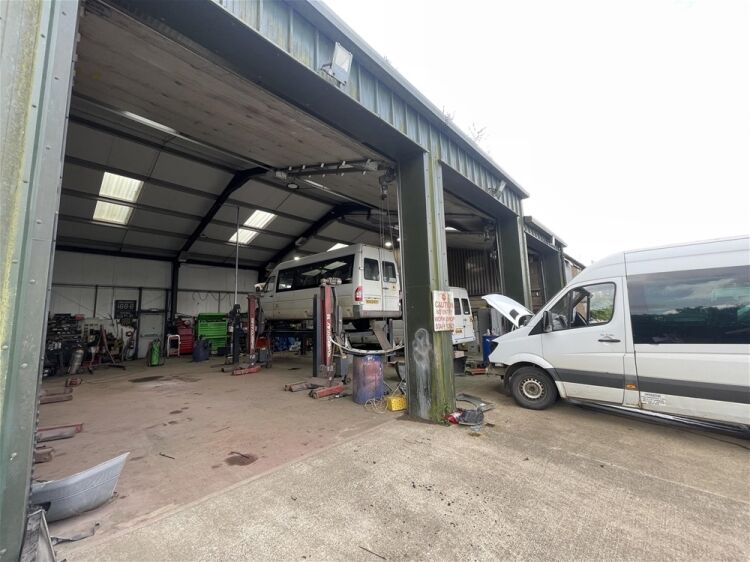 Under Offer: Roadside Commercial Site with Forecourt & Large Workshops For Sale in Winkleigh