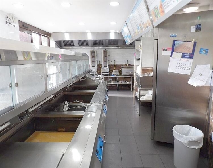 Detached fish & chip shop with three-bed home, Pennine market town