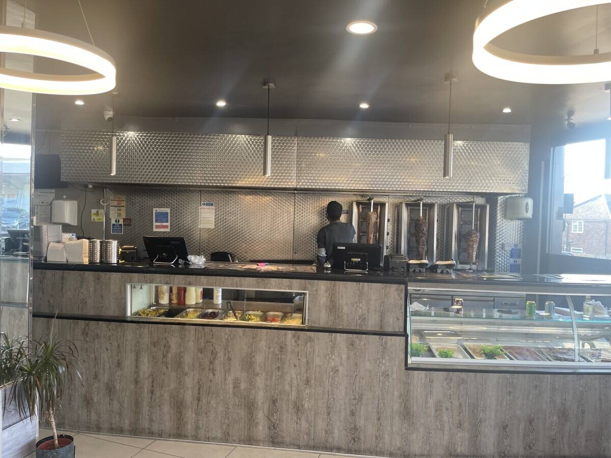 Shawarma Kebab Shop for sale w 5 large Bedroom Flat with potential to make one more shop