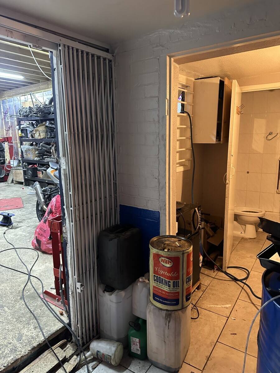 Motorcycle garage/shop for sale