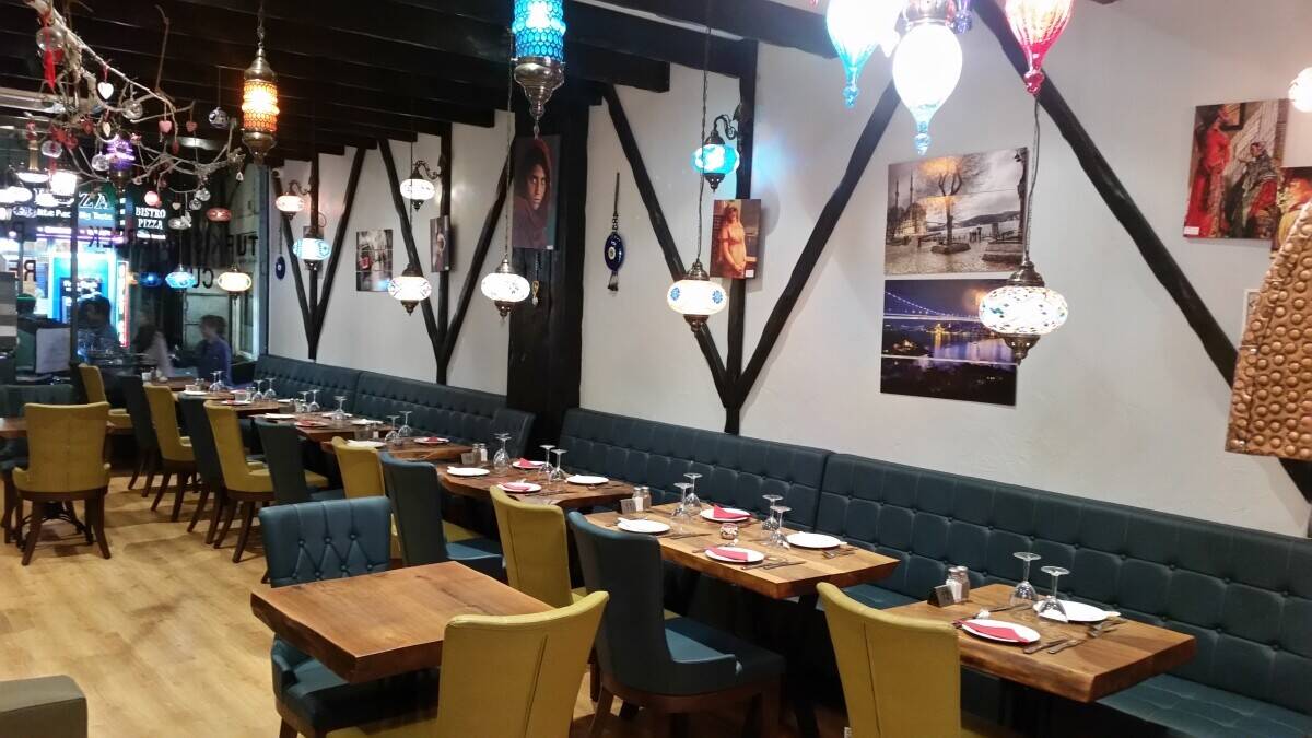 Traditional Turkish And Greek Restaurant With Open BBQ Grill