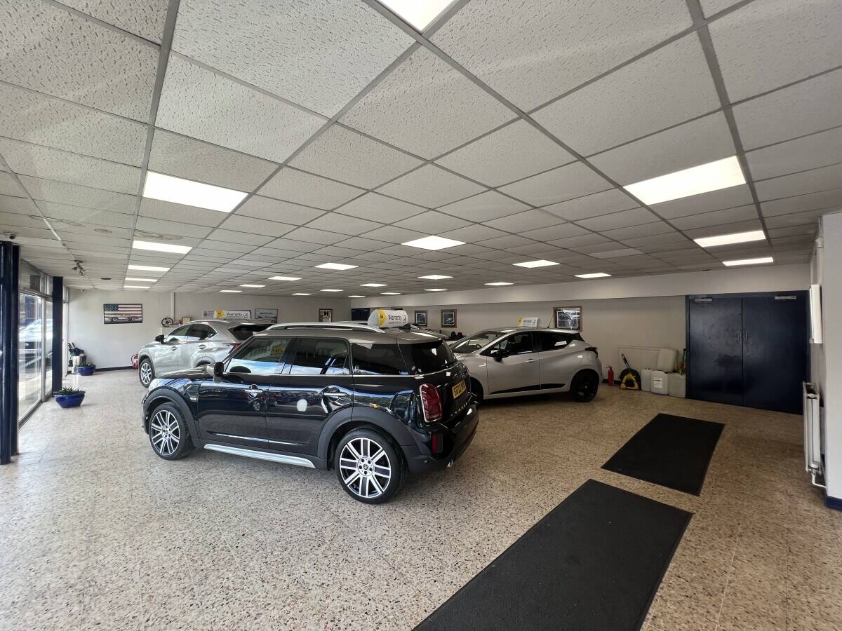 Car showroom with forecourt for c.35 vehicles located just 15 minutes west of Edinburgh city centre.