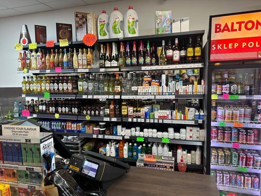 Off license / Polish Food / Soft drinks / Vegetables / Meat / Convenience Store