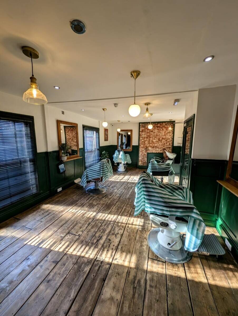 Cafe (licensed to sell alcohol) in Norwich with Barbershop/Salon