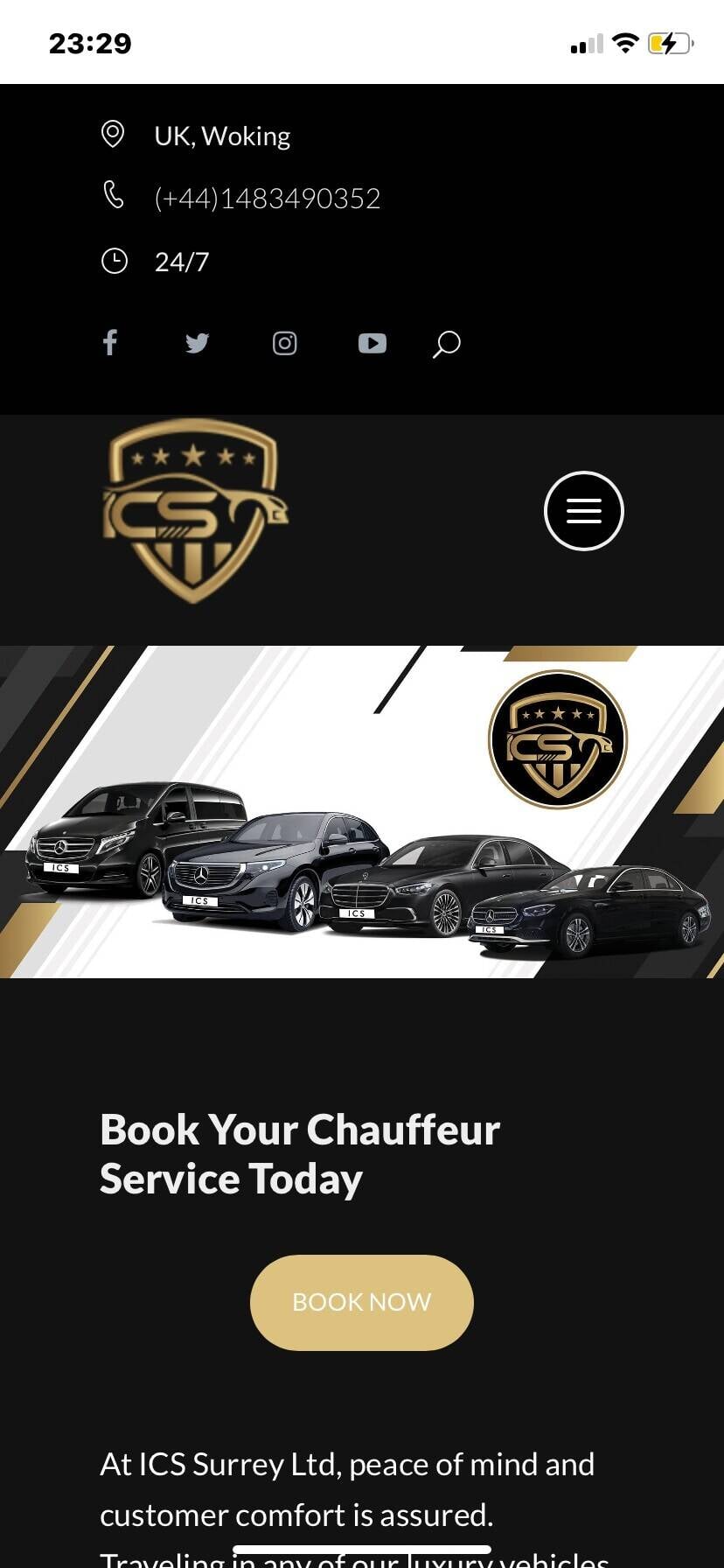 Luxury Chauffeur Business for Sale &ndash; Surrey & London &ndash; High Income, Loyal Clientele