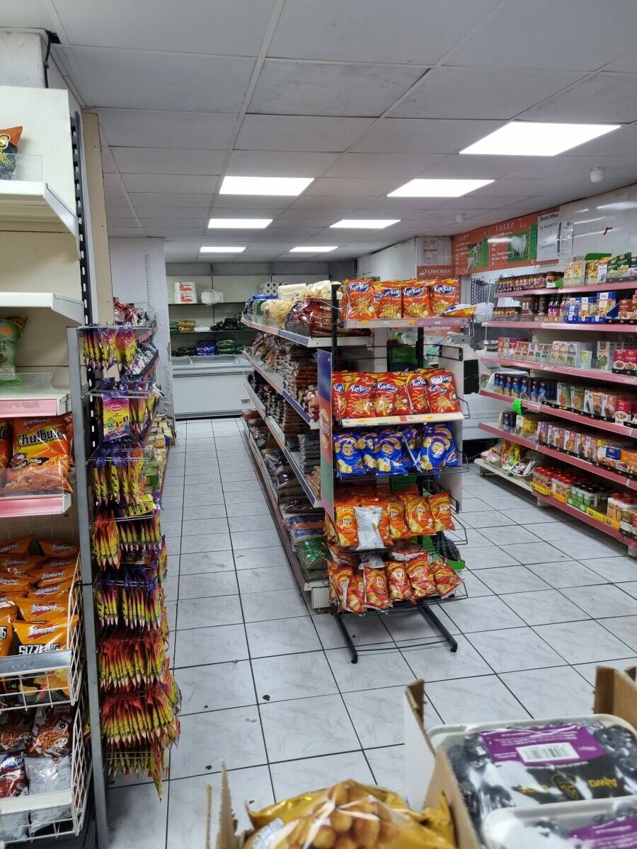 Grocer and meat shop