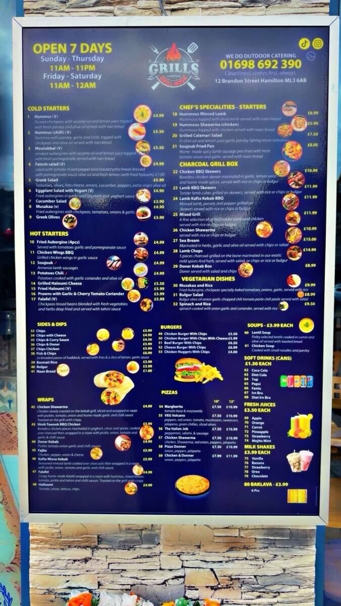 Grill Barbecue Restaurant/takeaway for sale in Hamilton Scotland