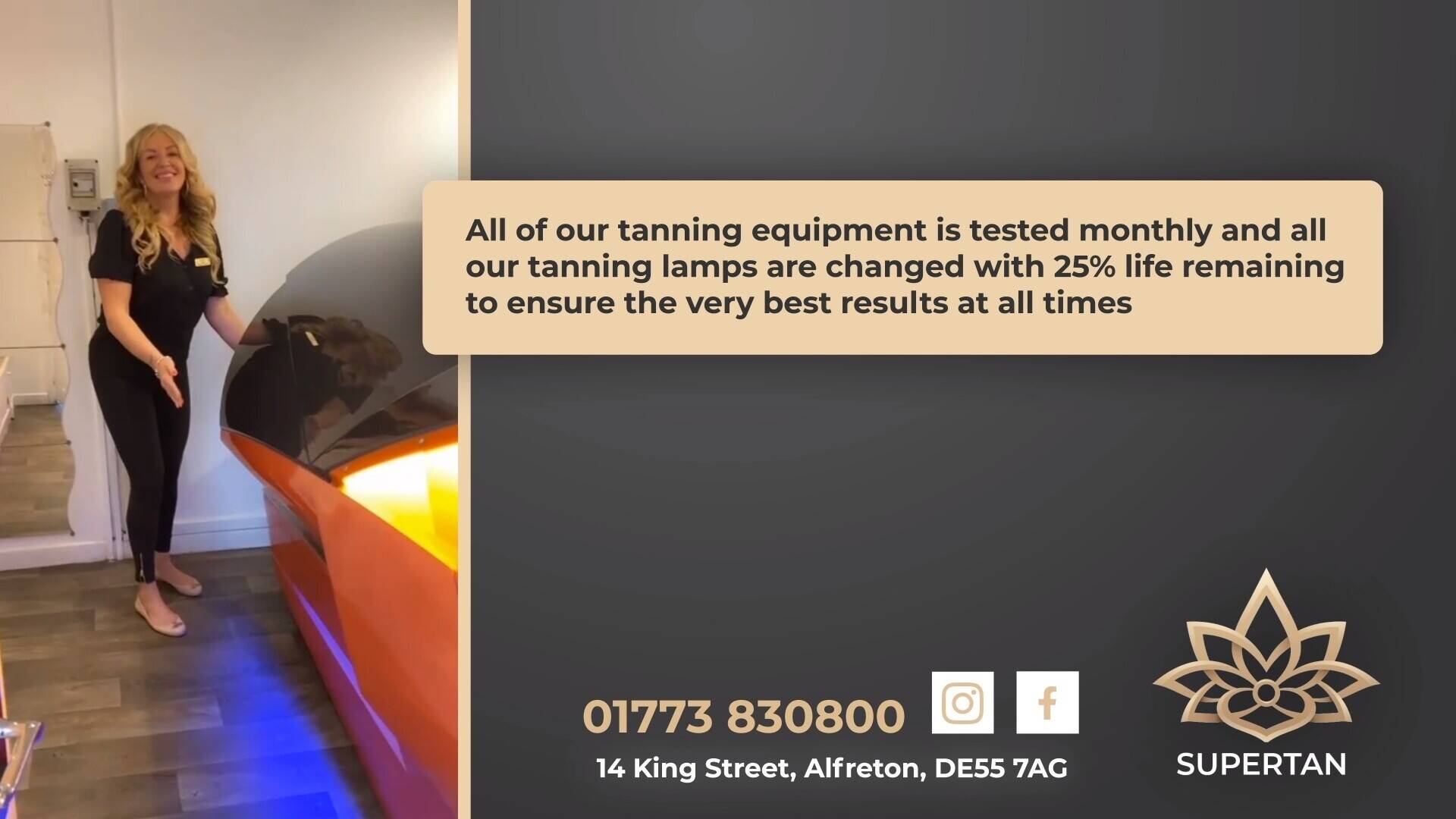 Tanning salon for sale Alfreton Derbyshire 