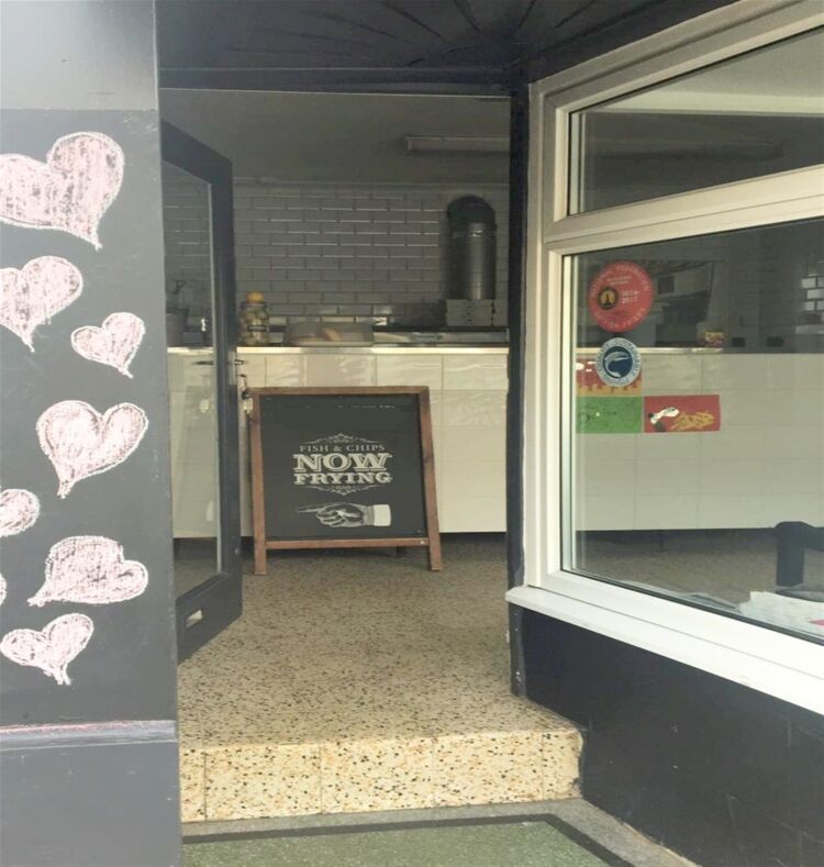 Unopposed village fish & chip shop, north-west of Leeds