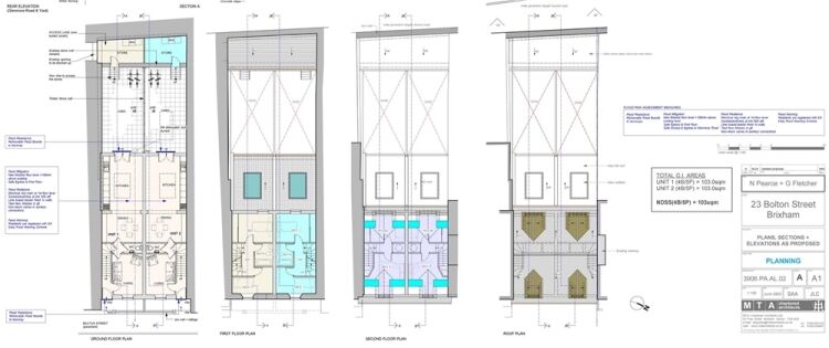 Auction Lot: Development Site with Planning for 2 Houses, Brixham, Devon For Sale in Brixham