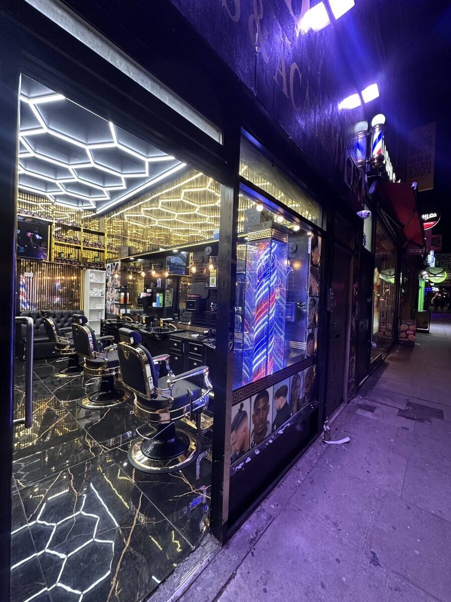 Afro carribean and Asian Turkish style luxury barber shop and academy 