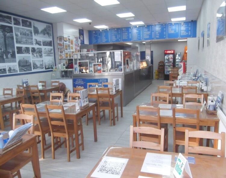 Under achieving Fish and chip shop in Southport Merseyside