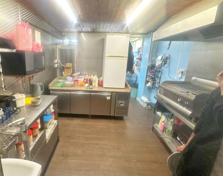 Substantial freehold fish & chip shop with restaurant and two flats, Pontypridd