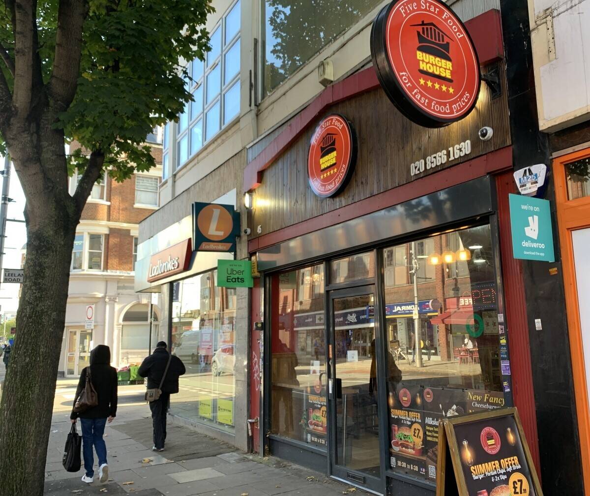 Burger House Takeaway and Restaurant in West Ealing West London