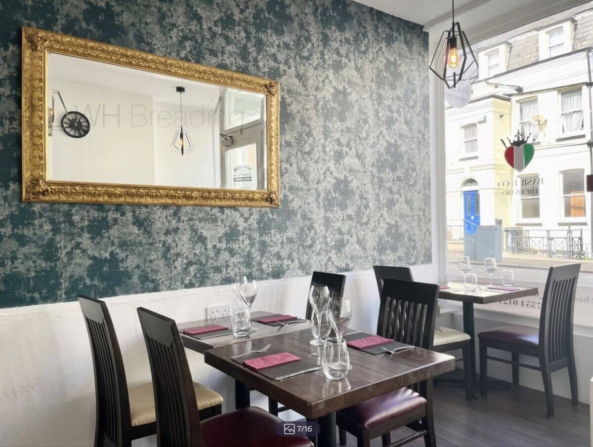 Italian restaurant for Sale in Herne Bay, Kent