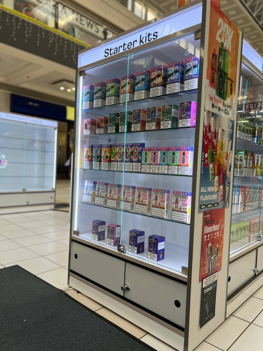Vape shop kiosk business for sale in Edinburgh's ws shopping mall Photo 7