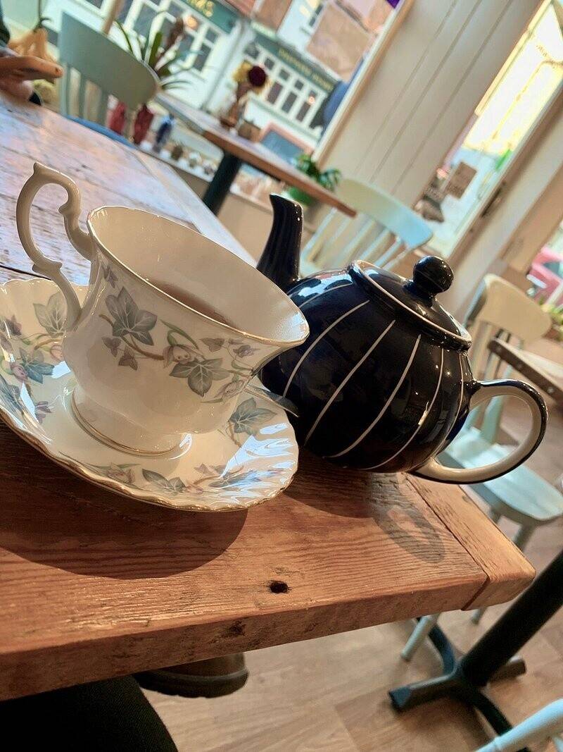 Cafe in antique quarter of Dorking