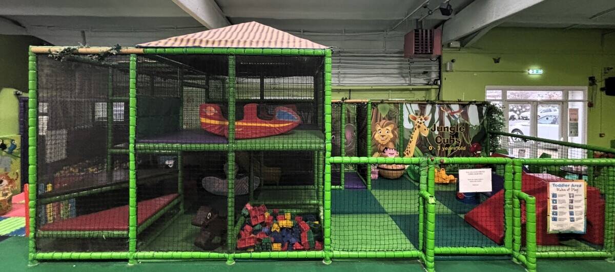 Large Jungle-Themed Soft Play Centre Playframe, Toddler Area, Baby Area, &ndash; Setup Ready for Relocation or New Venue!