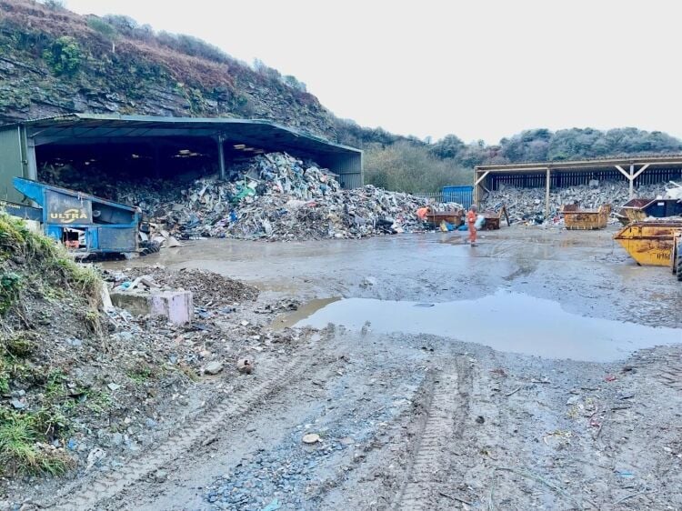 Freehold Waste Management & Skip Hire Business Located Near Tintagel, Cornwall