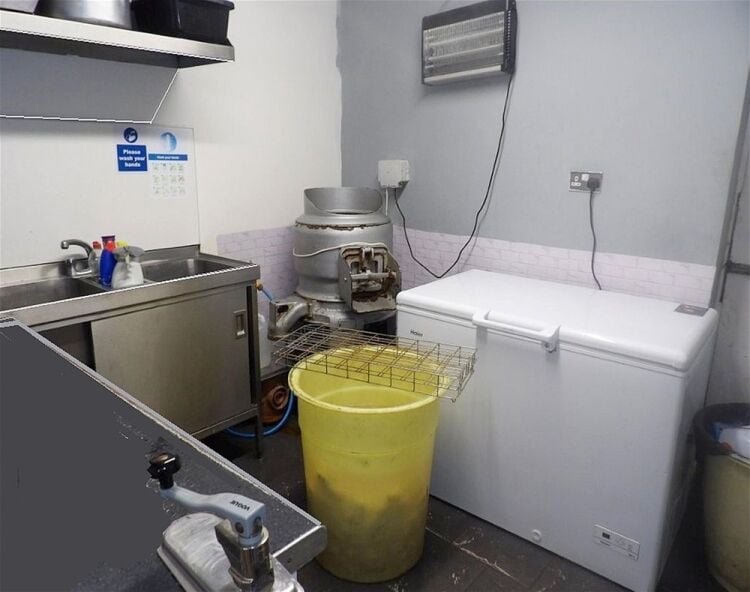Detached fish & chip shop with restaurant, Wigan town centre