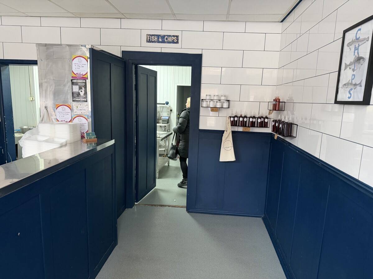 Village Fish & Chips with rented flat above the shop for sale in Hyde, Manchester
