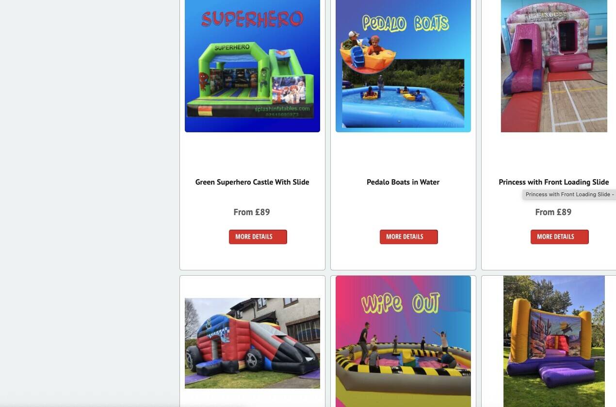 Large Established Glasgow Inflatable Event Hire Company