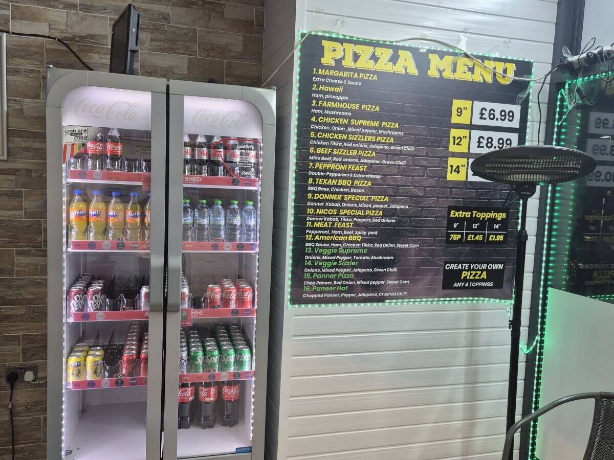 Fish Bar and pizza shops