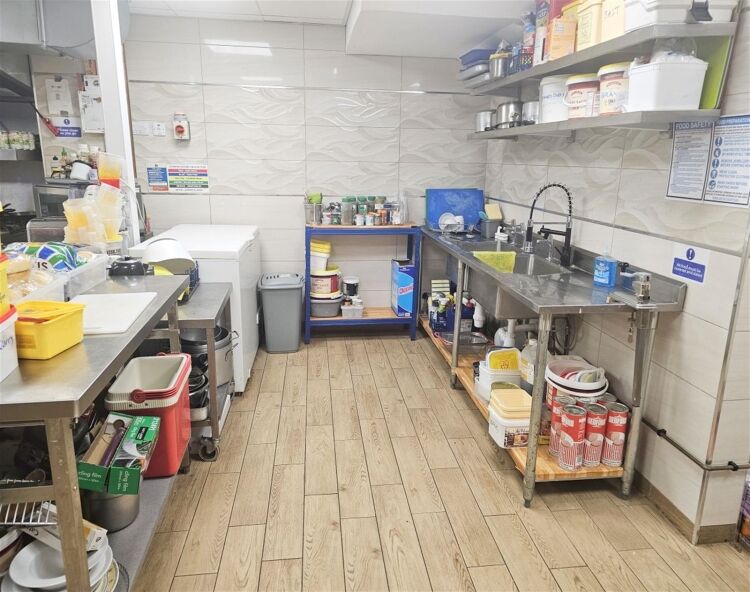 Recently fitted fish & chip shop, Scunthorpe town centre