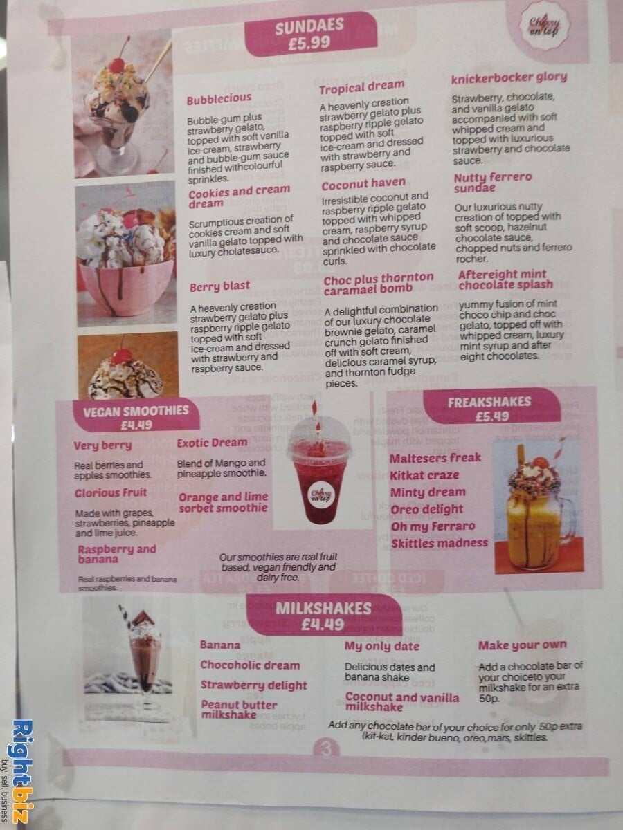 Desserts / bubble tea  shop/ cafe for sale in Cwmbran shopping centre south wales Photo 8