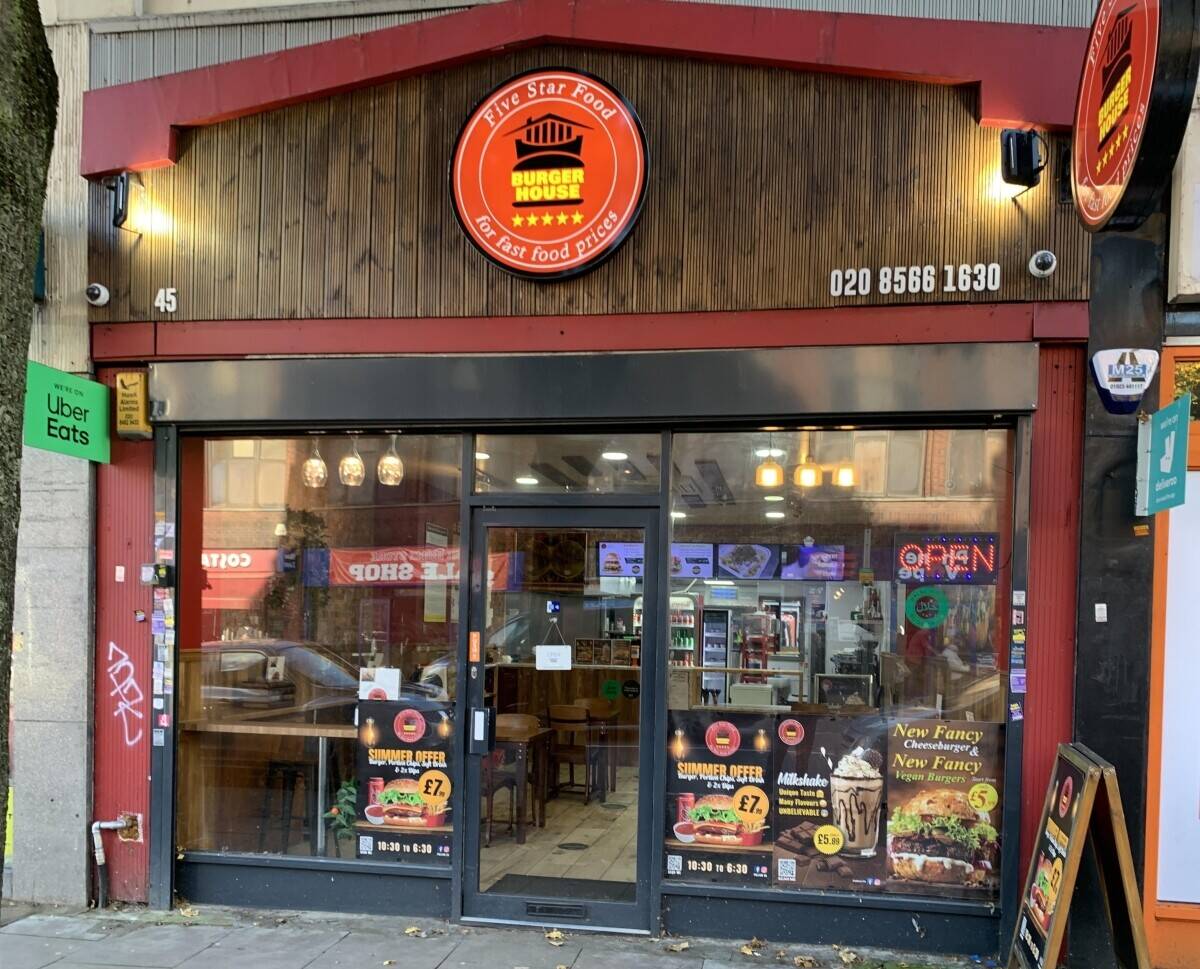 Burger House Takeaway and Restaurant in West Ealing West London