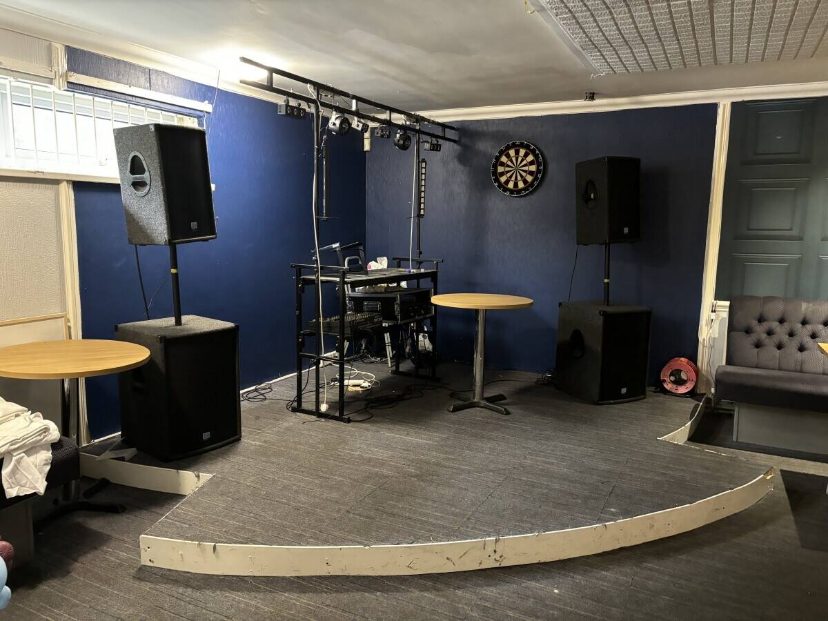 CWMBRAN - LOCK-UP SPORTS CLUB ON THE EDGE OF INDUSTRIAL AREA