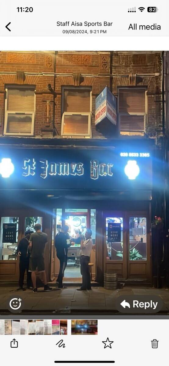 St James bar for sale