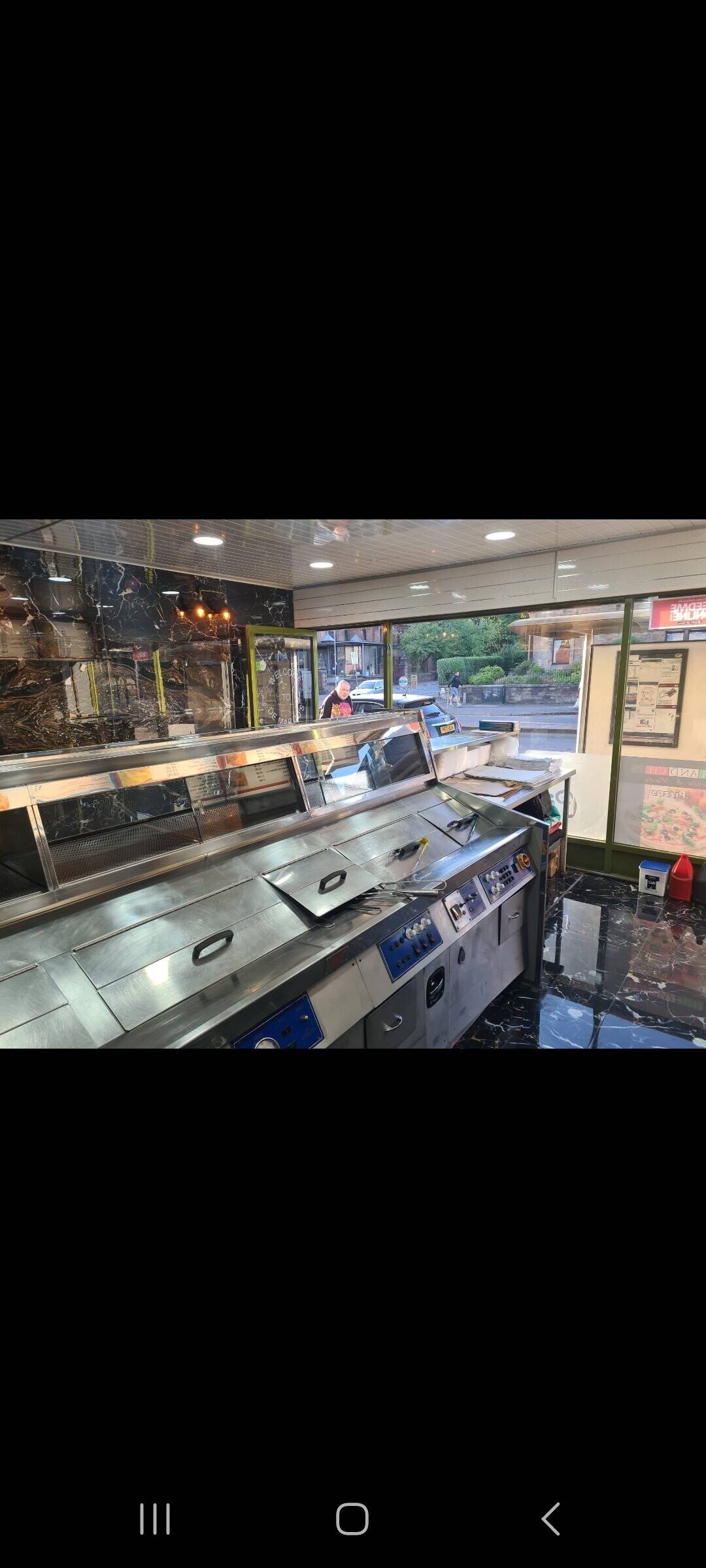 Fish and chips shop in Paisley, on a busy street on Glasgow Road, operating for 13 years