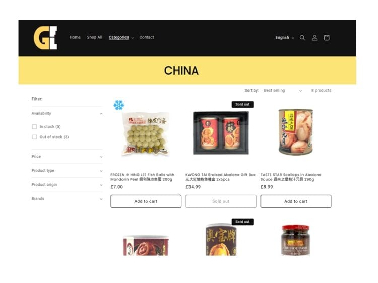 Freehold Online Sales and Wholesale Food Distribution.