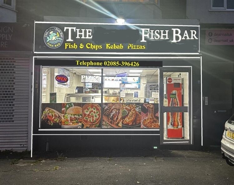 Modern purpose-built fish & chip shop, Birmingham